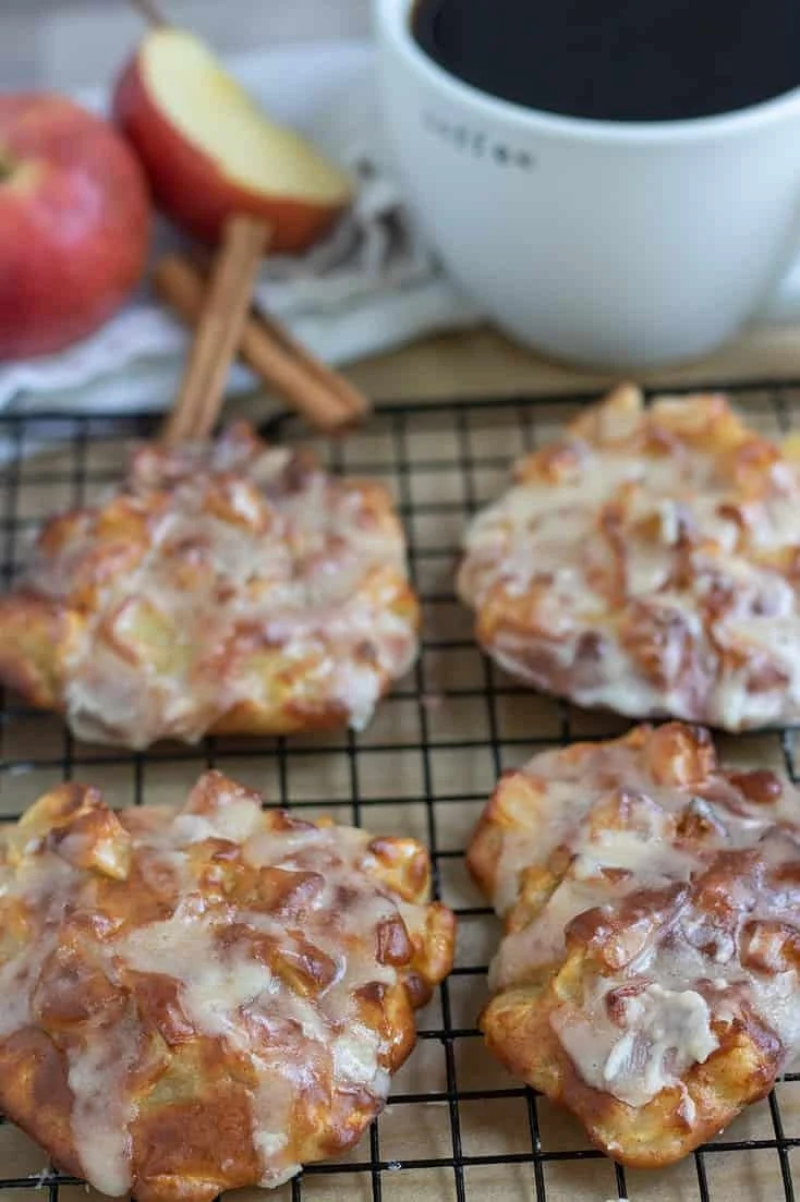 Air Fryer Brown Butter Apple Fritters