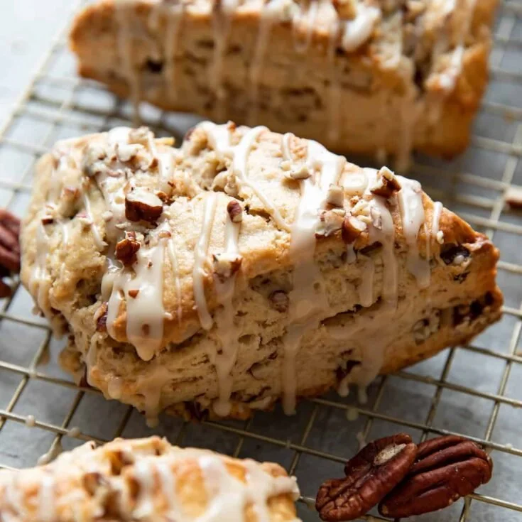 Autumn Maple Pecan Scones