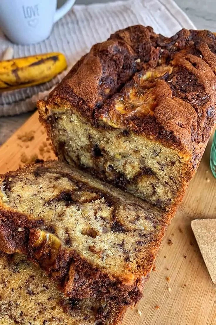Banana Bread with Cinnamon Swirl