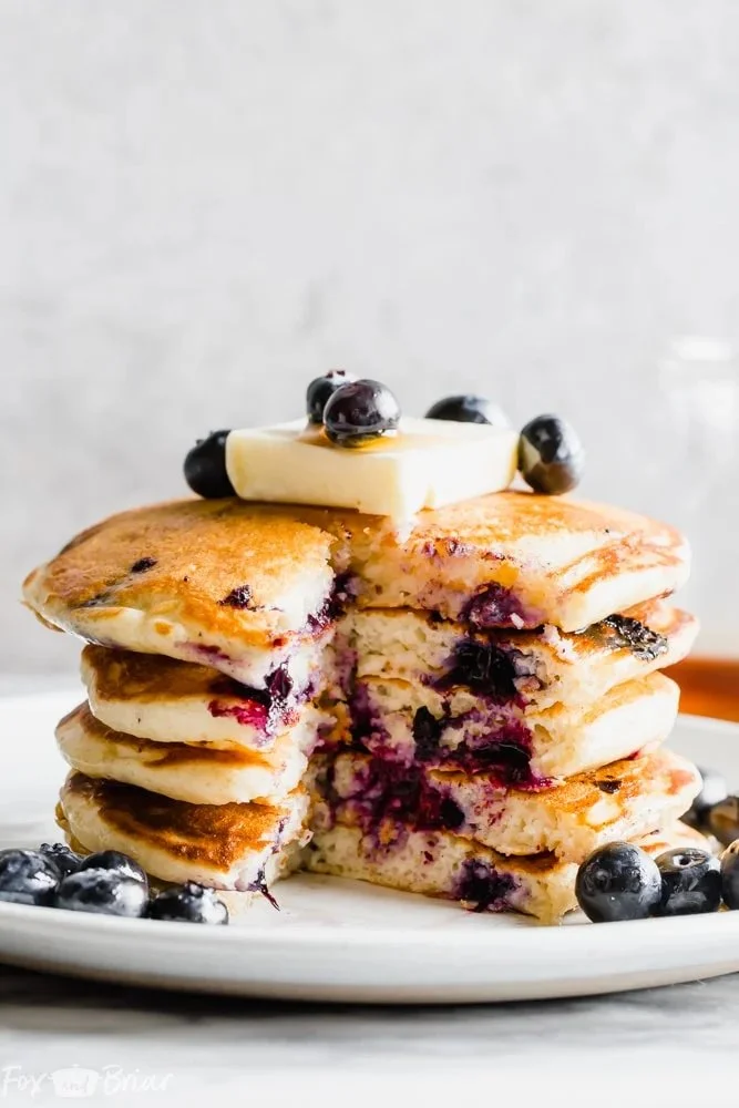 Blueberry Pancakes with Buttermilk