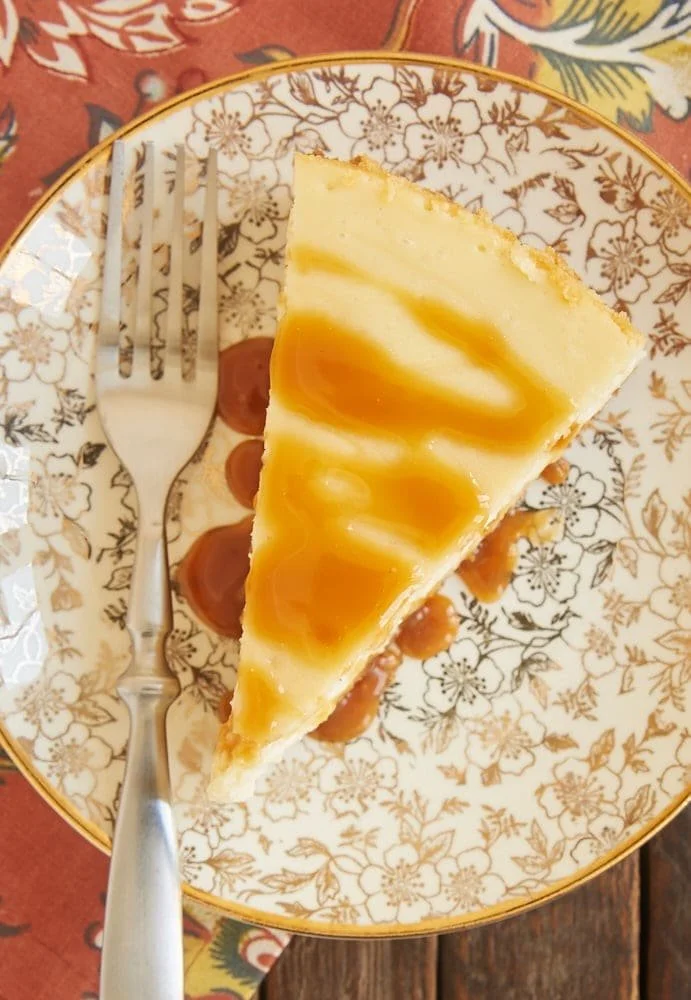 Bourbon-Infused Caramel Cheesecake