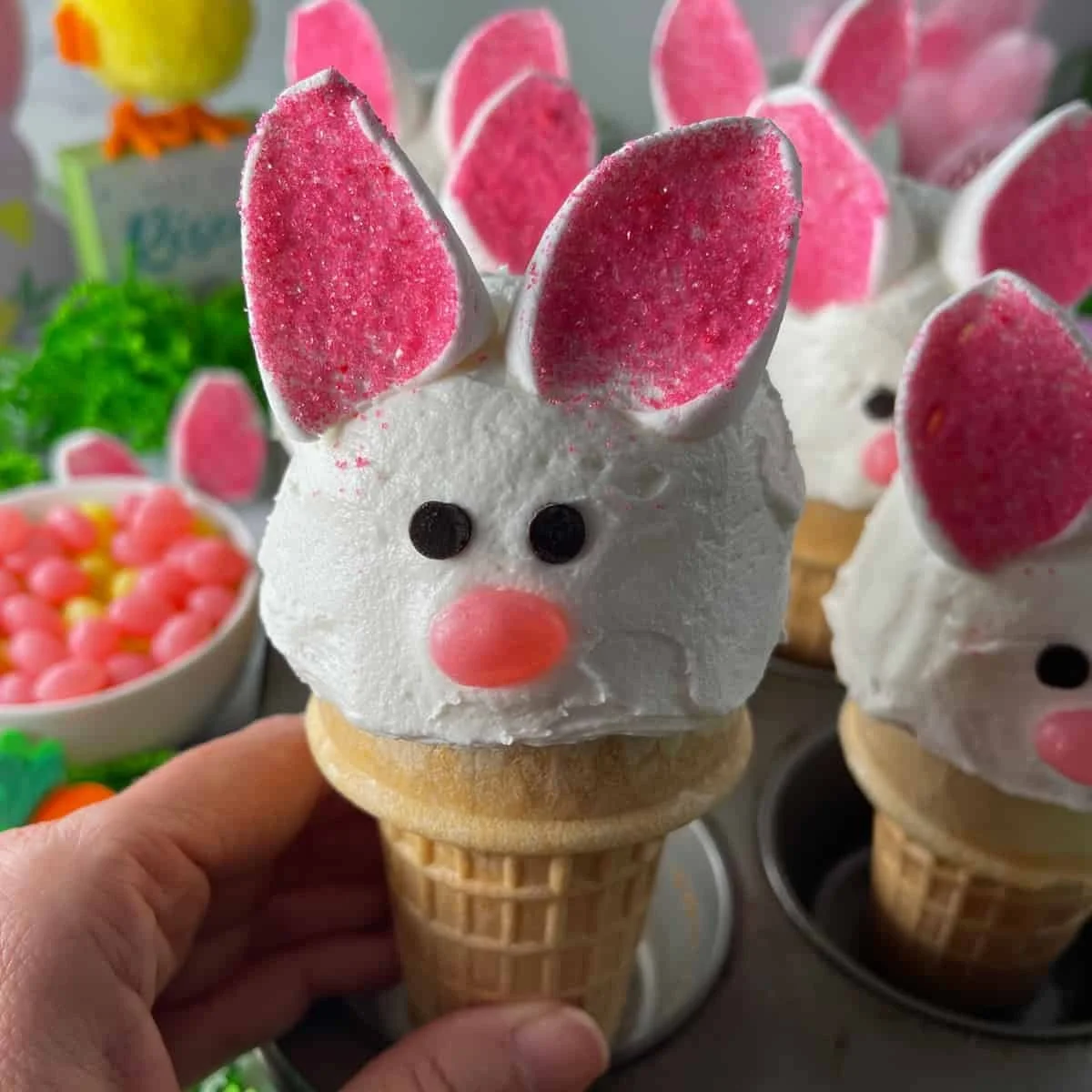 Bunny Cupcakes with Marshmallow Ears