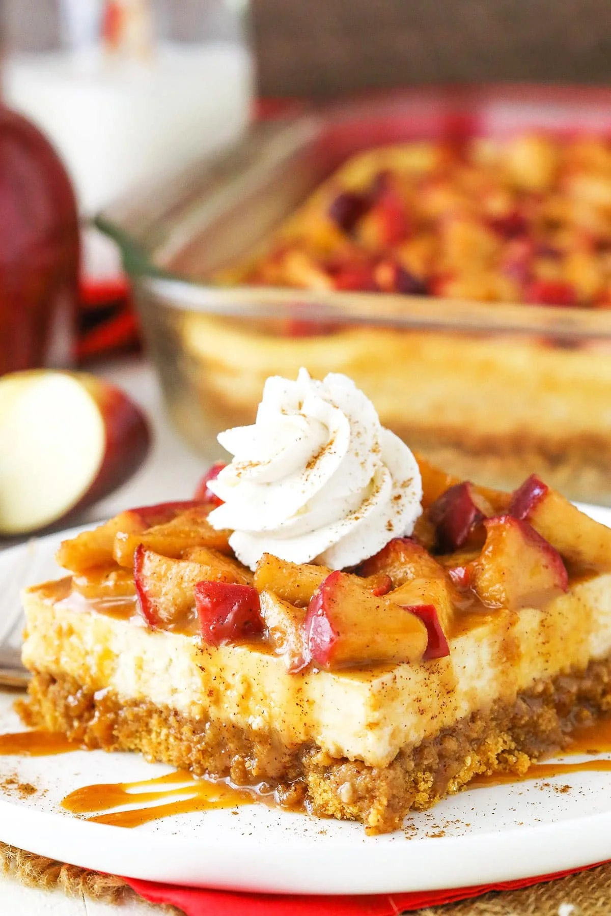 Cheesecake Swirl with Caramel Apples