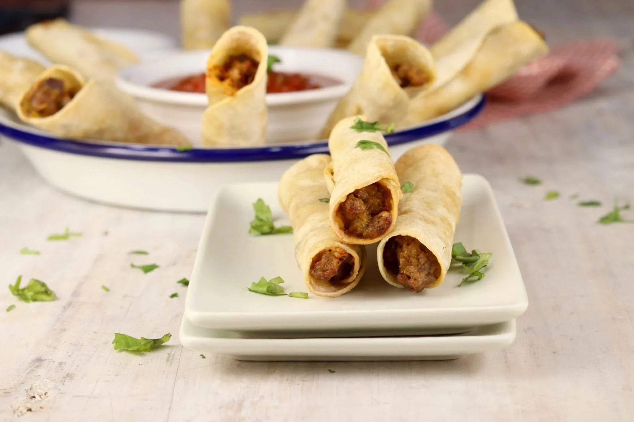 Cheesy Beef Taquitos