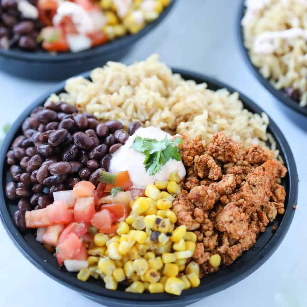 Chicken Burrito Bowl Prep