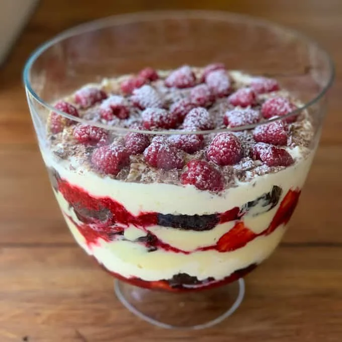Chocolate brownie trifle
