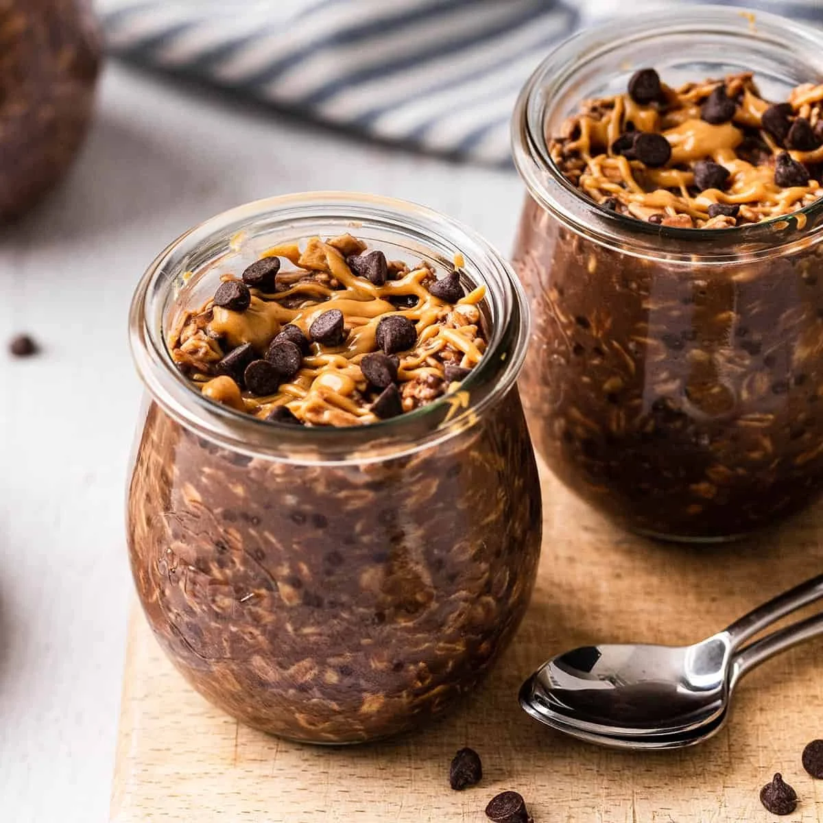 Cocoa Peanut Butter Overnight Oats