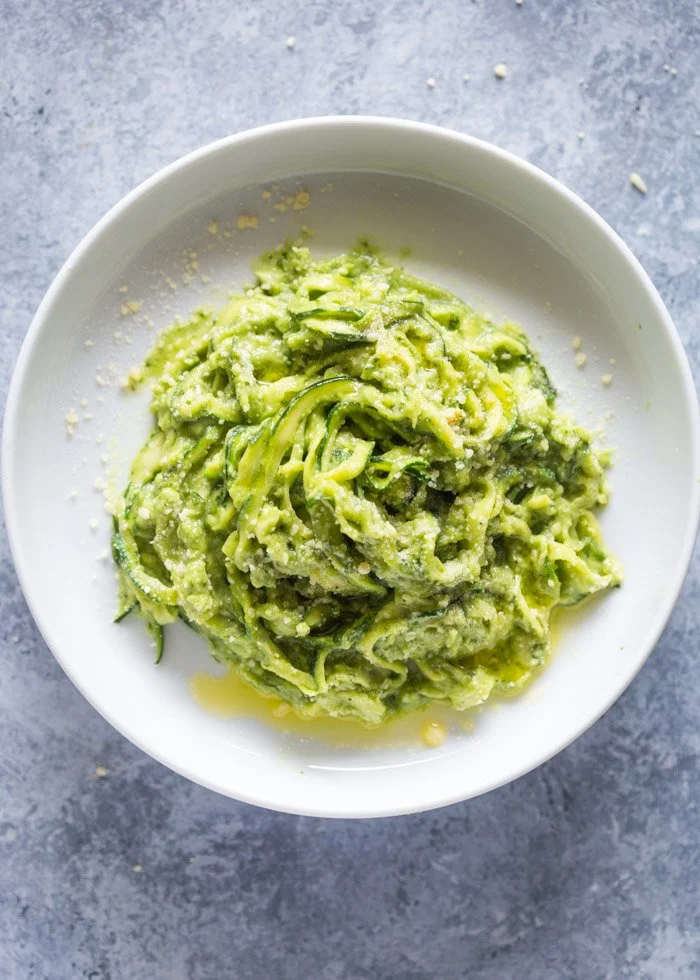 Creamy Avocado Zucchini Pasta