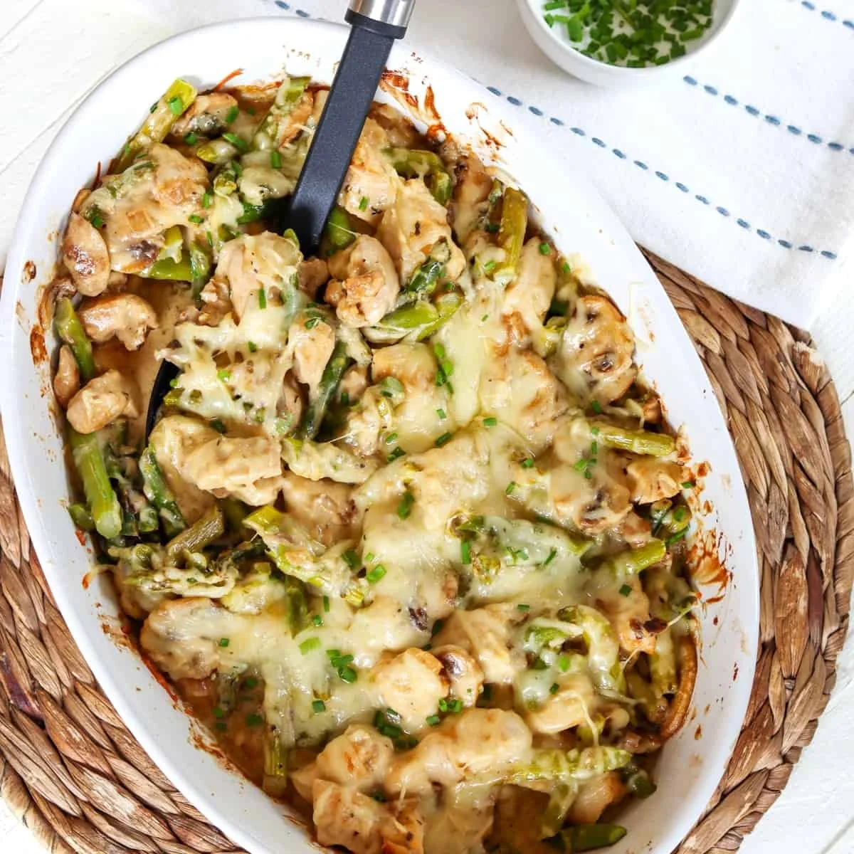 Creamy Chicken Bake with Asparagus