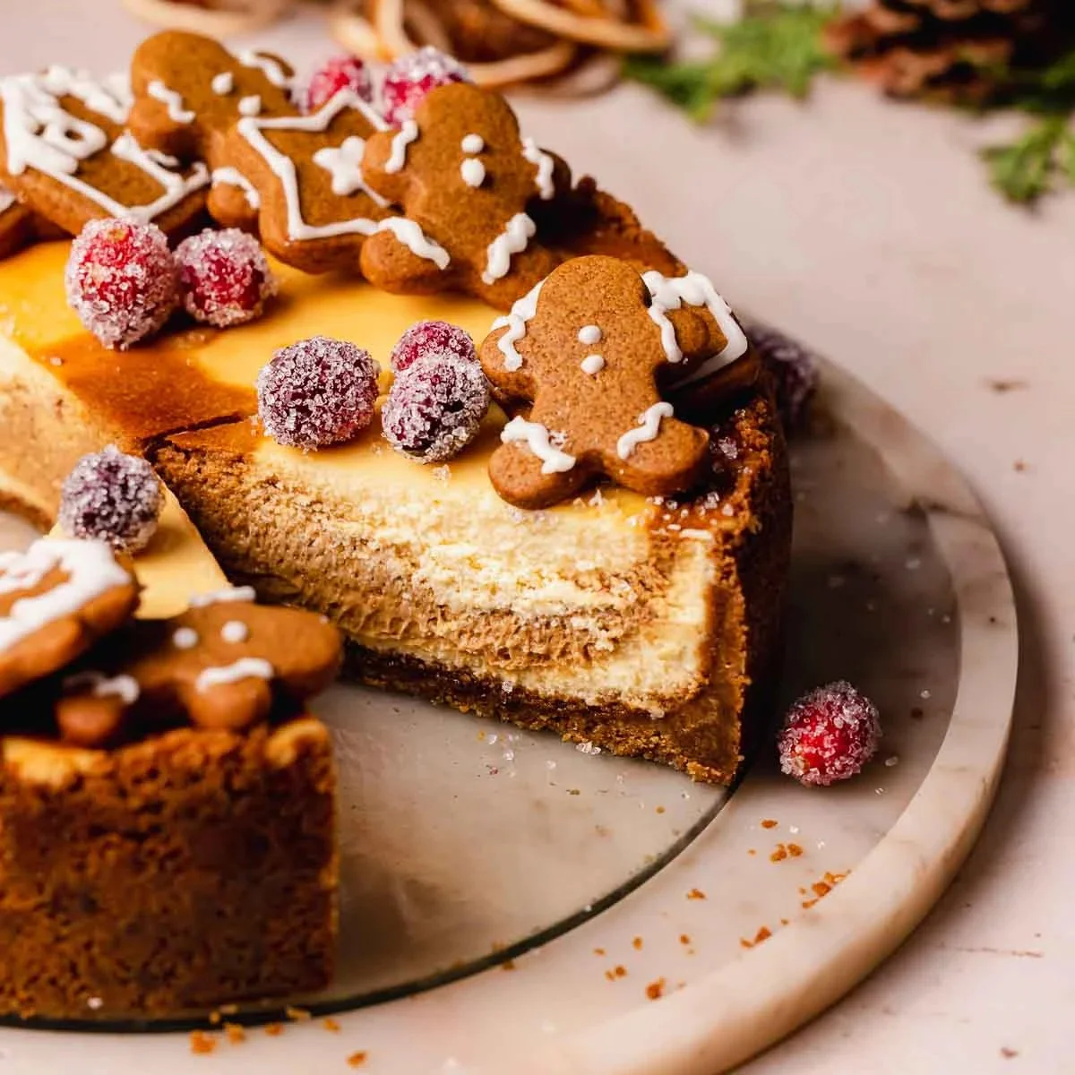 Creamy Gingerbread Cheesecake
