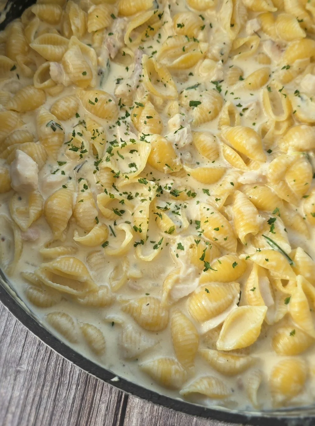 Creamy One Pan Chicken Noodles