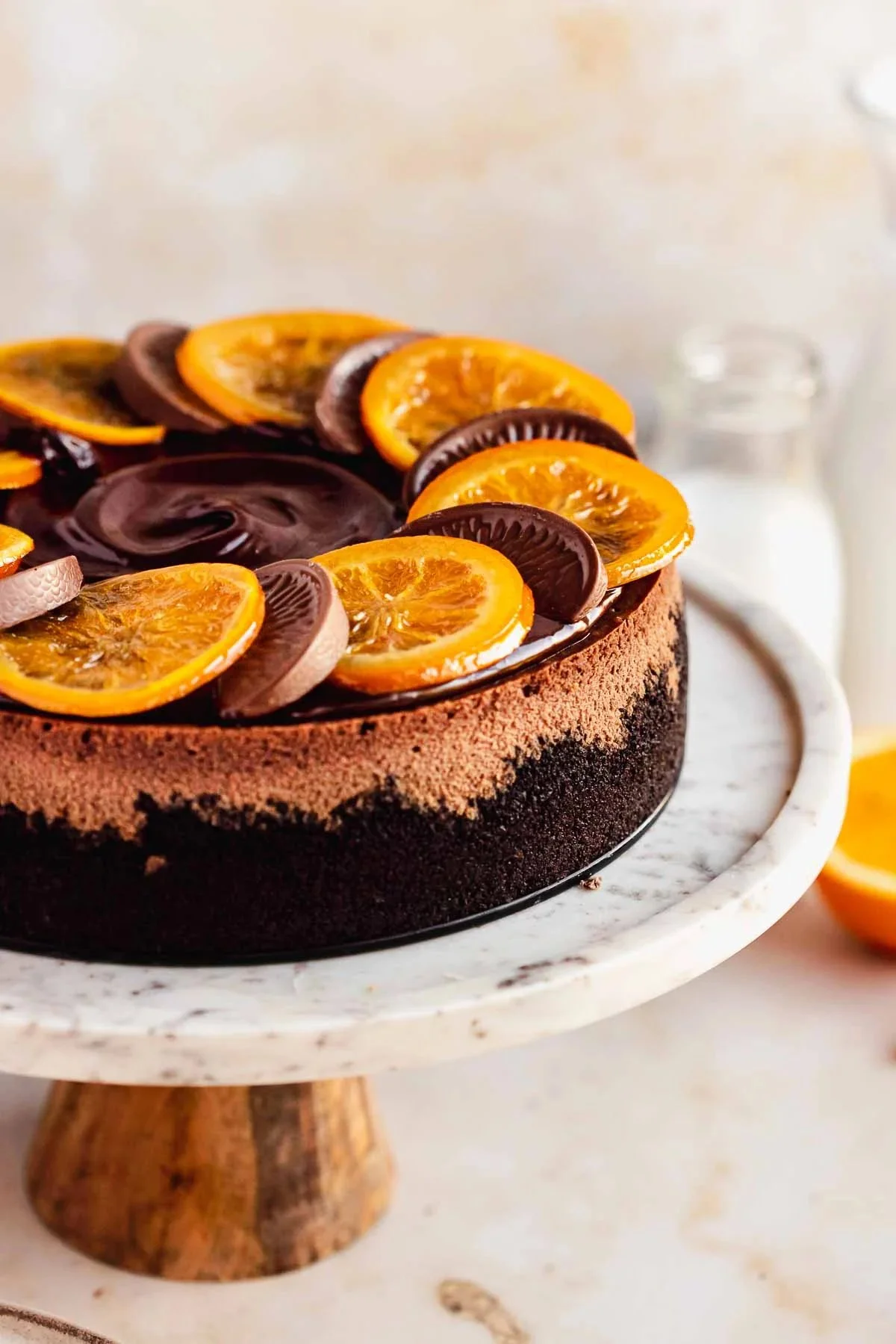Creamy Orange Chocolate Cheesecake