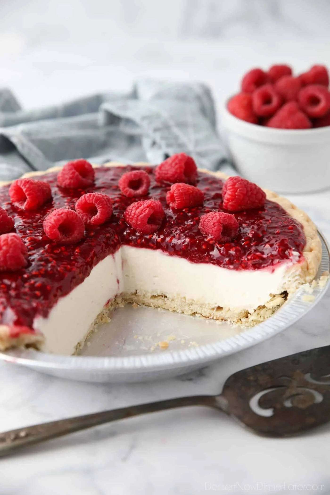 Creamy Raspberry Pie