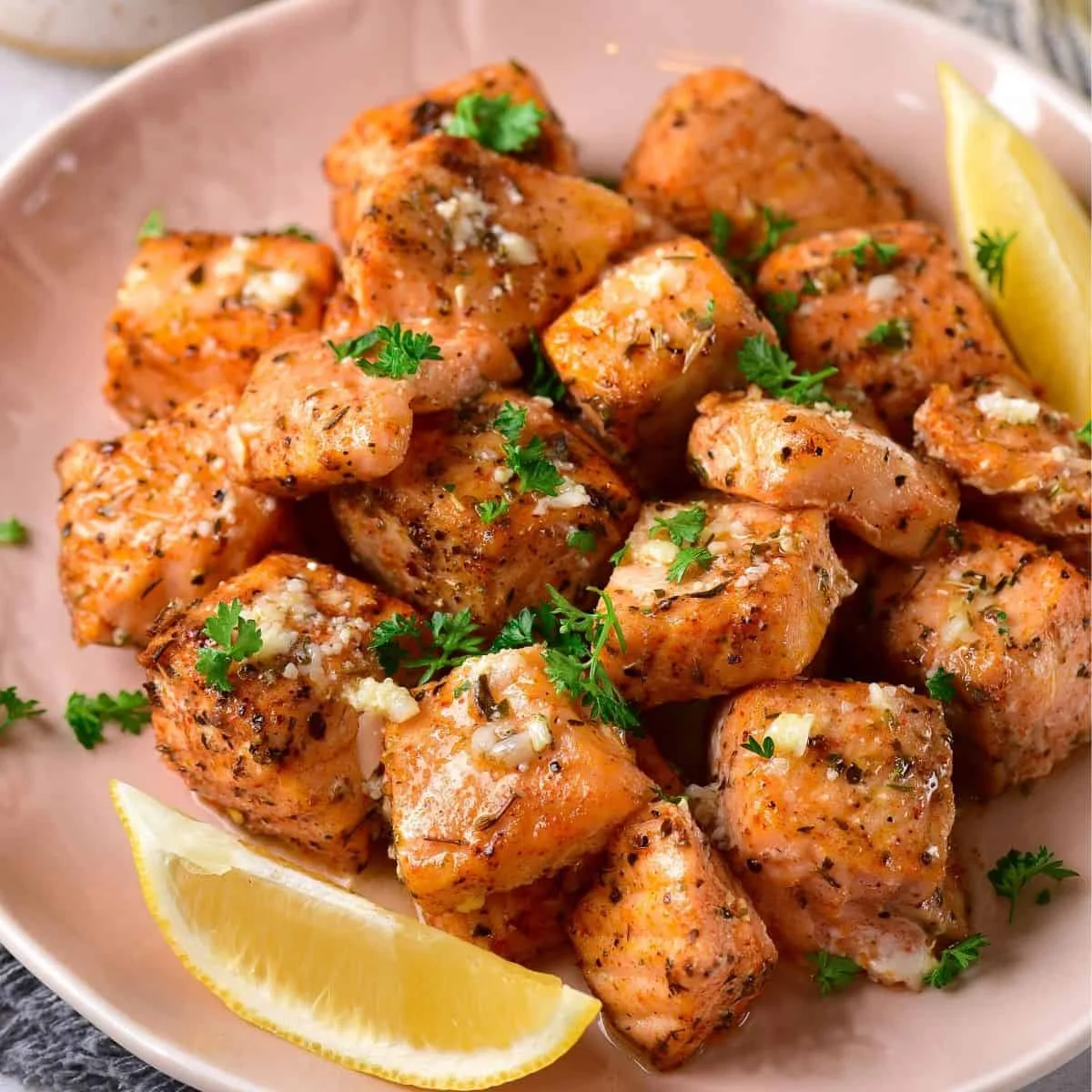 Crispy Air Fryer Salmon Bites