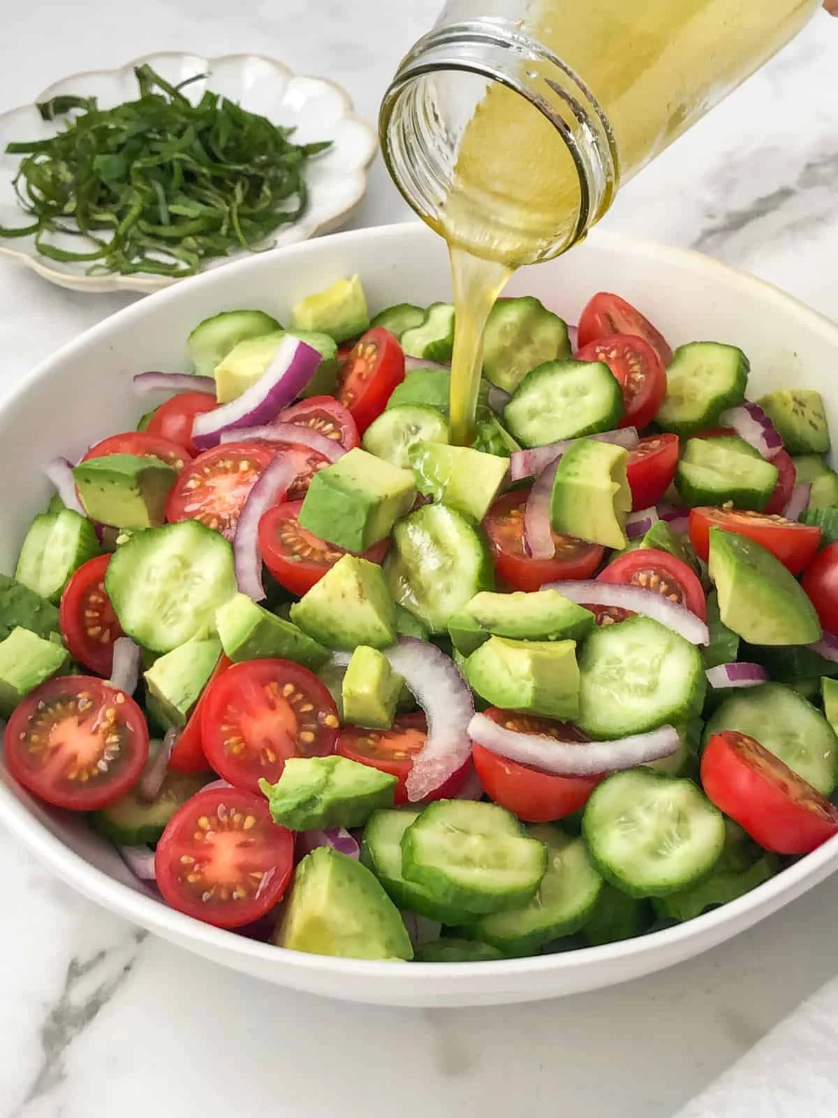 Cucumber Tomato Salad with Balsamic