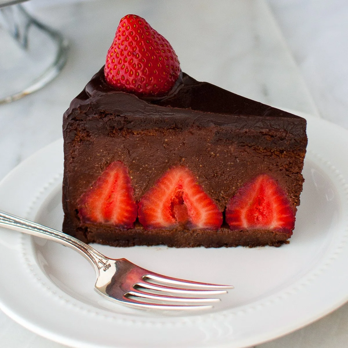 Decadent Chocolate Strawberry Mousse