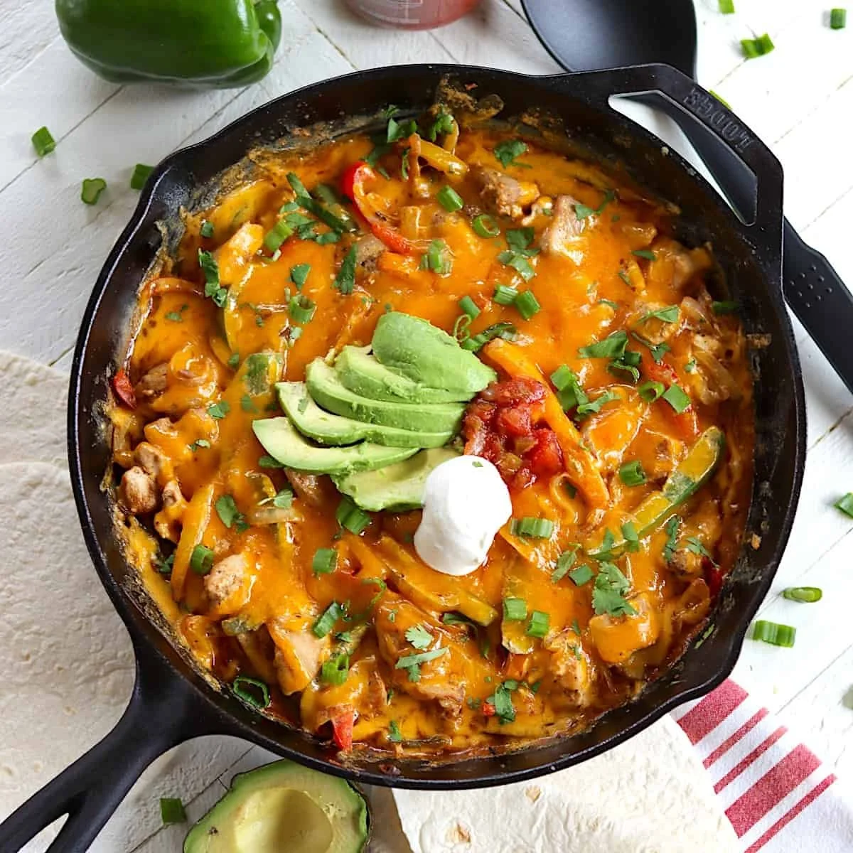 Easy Cheesy Chicken Fajitas Casserole
