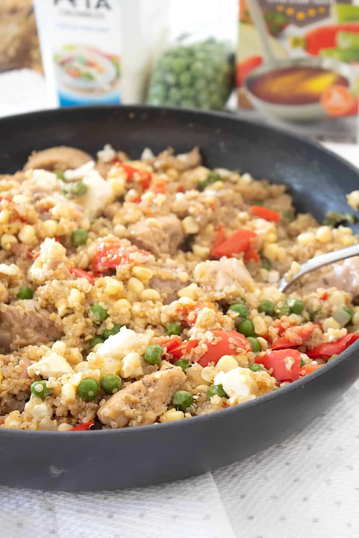 Easy Chicken Quinoa Skillet