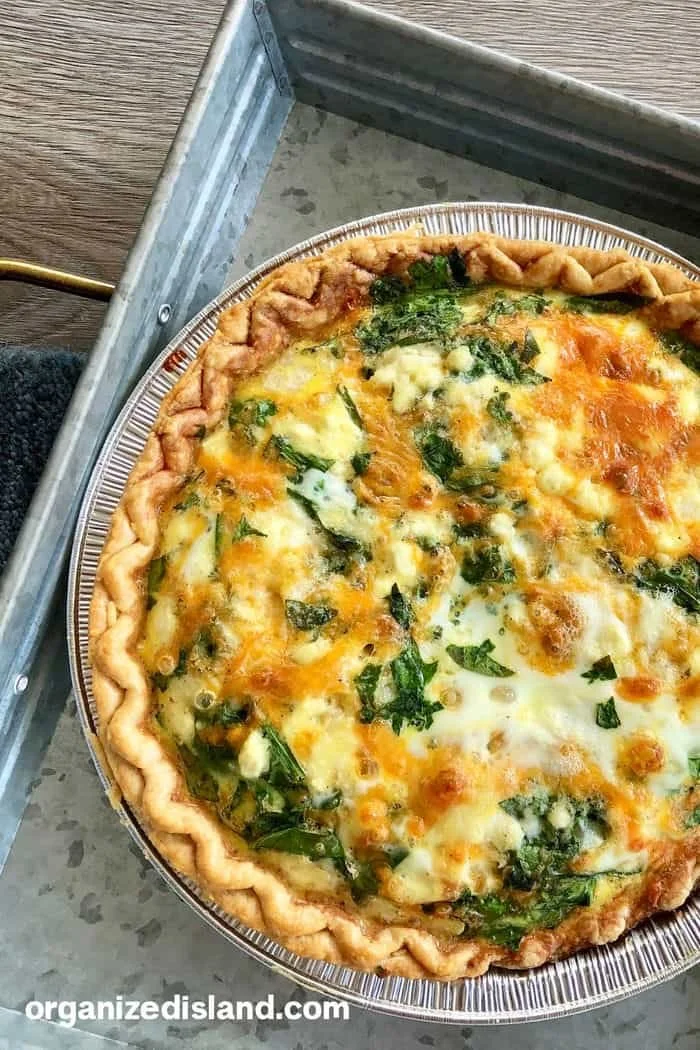 Easy Spinach Feta Quiche Recipe