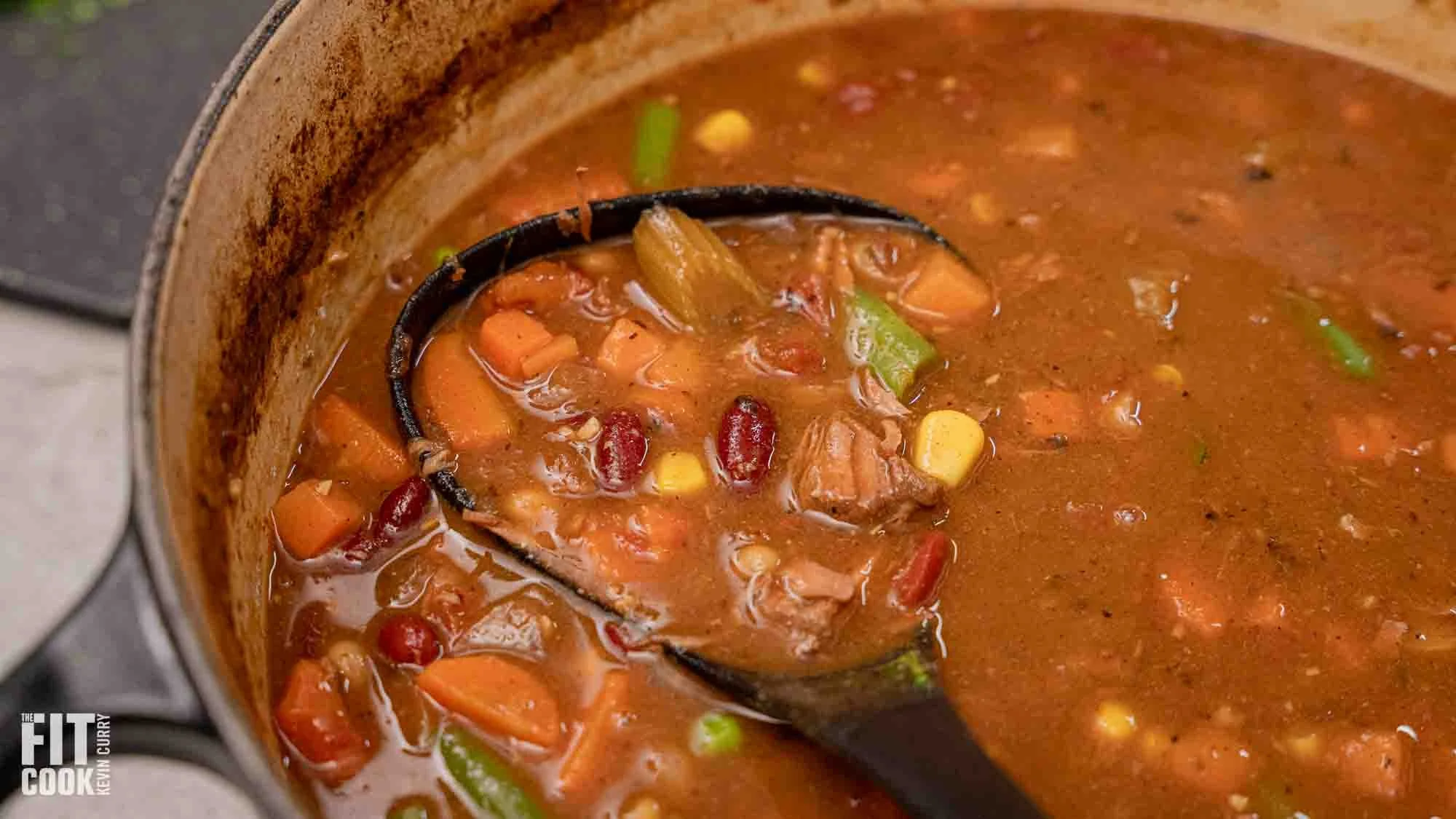 Gluten-Free High-Protein Beef and Bean Soup