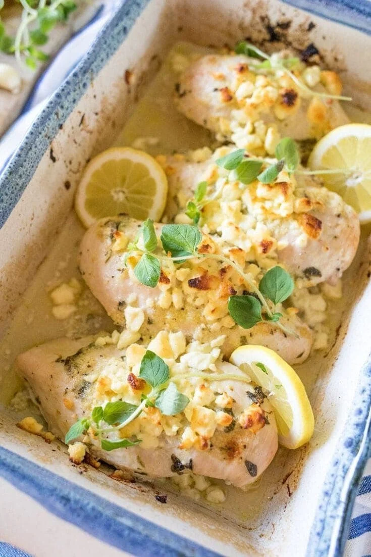 Greek Lemon Chicken with Feta