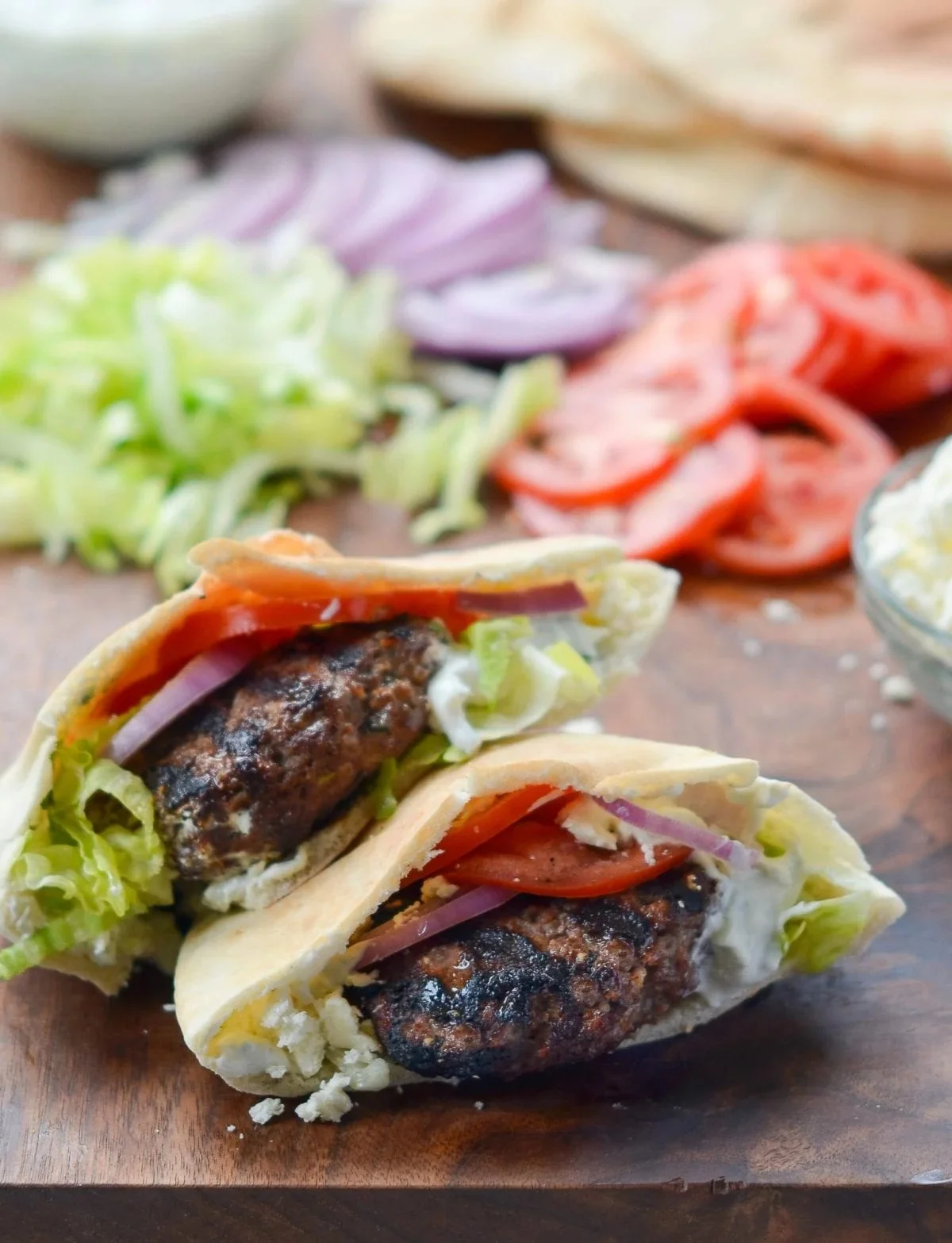 Greek Style Lamb Burgers