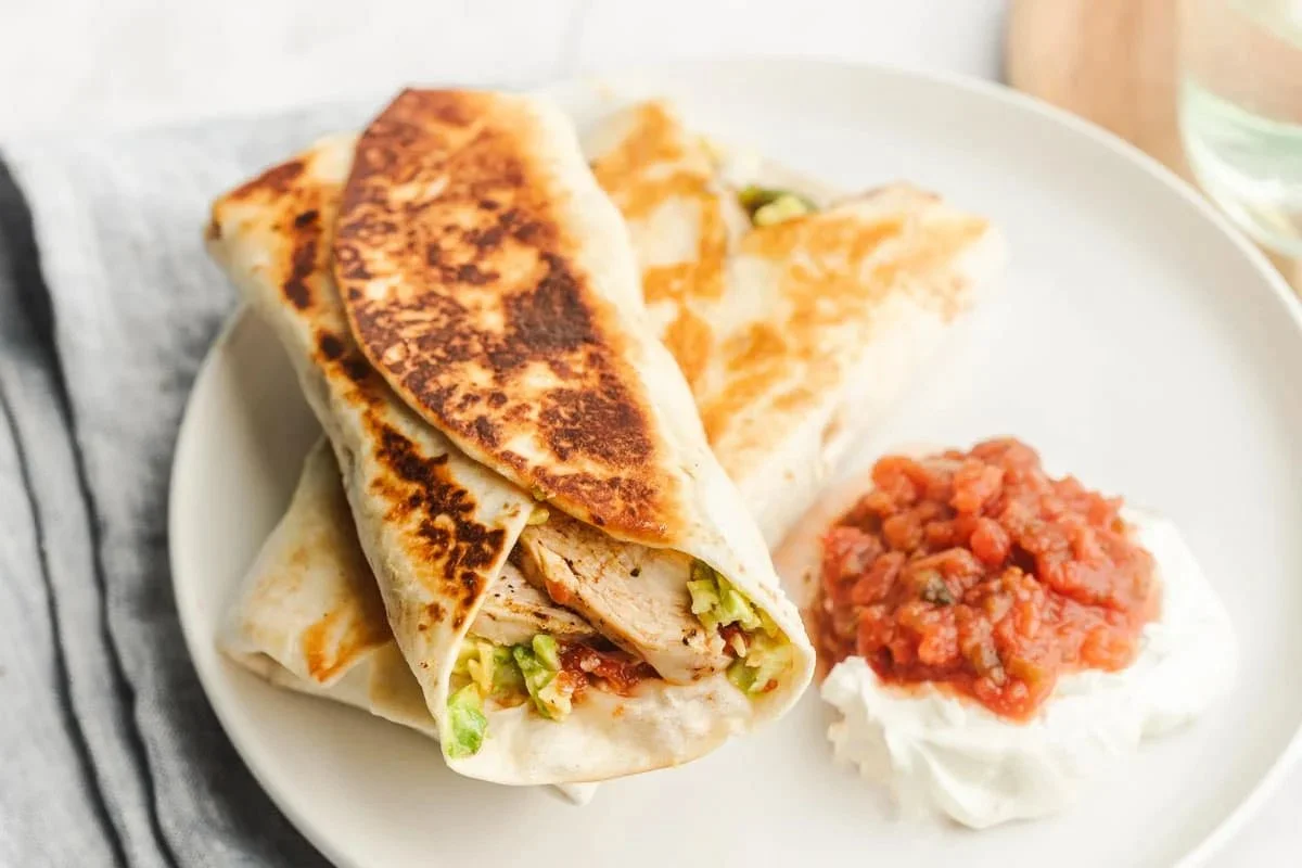 Grilled Avocado Chicken Wrap