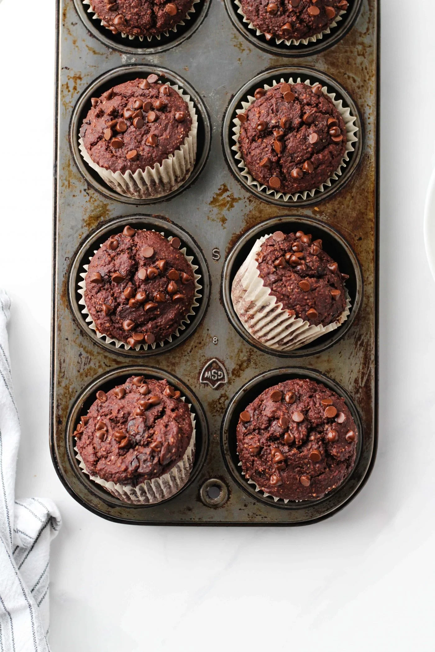 Healthy Greek Yogurt Double Chocolate Muffins