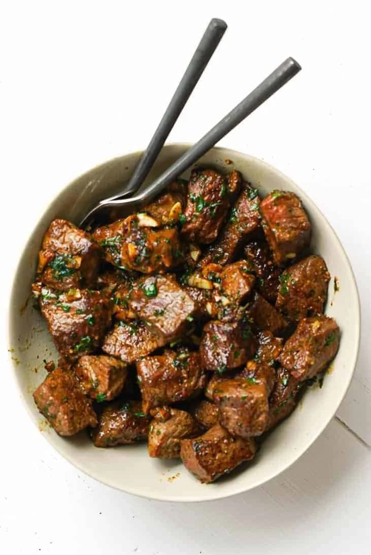 Herbed Garlic Steak Bites
