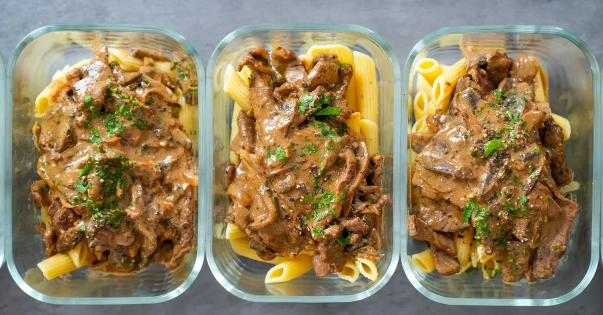 Lean Beef Stroganoff Meal Prep