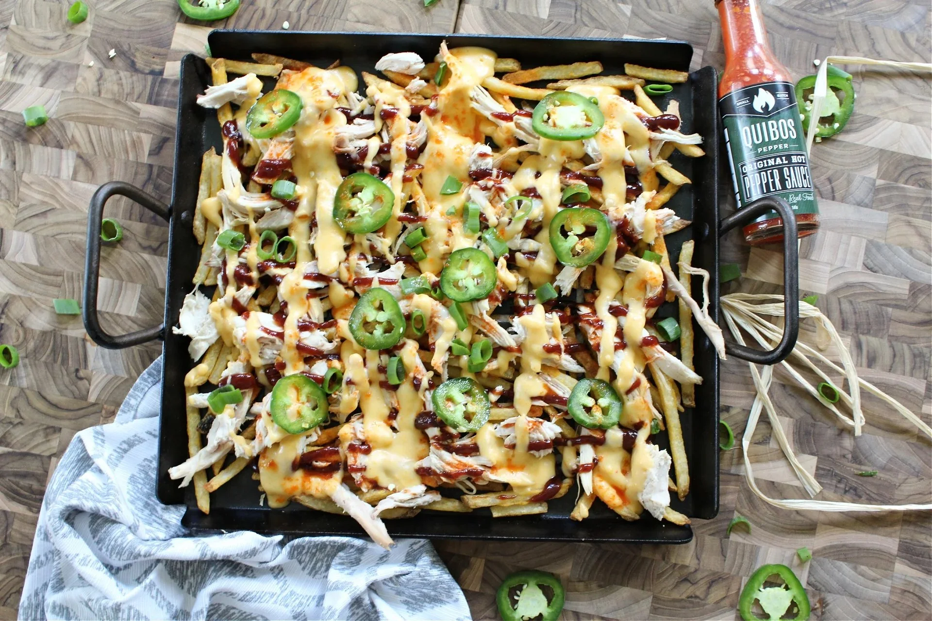 Loaded BBQ Chicken Jalapeno Fries