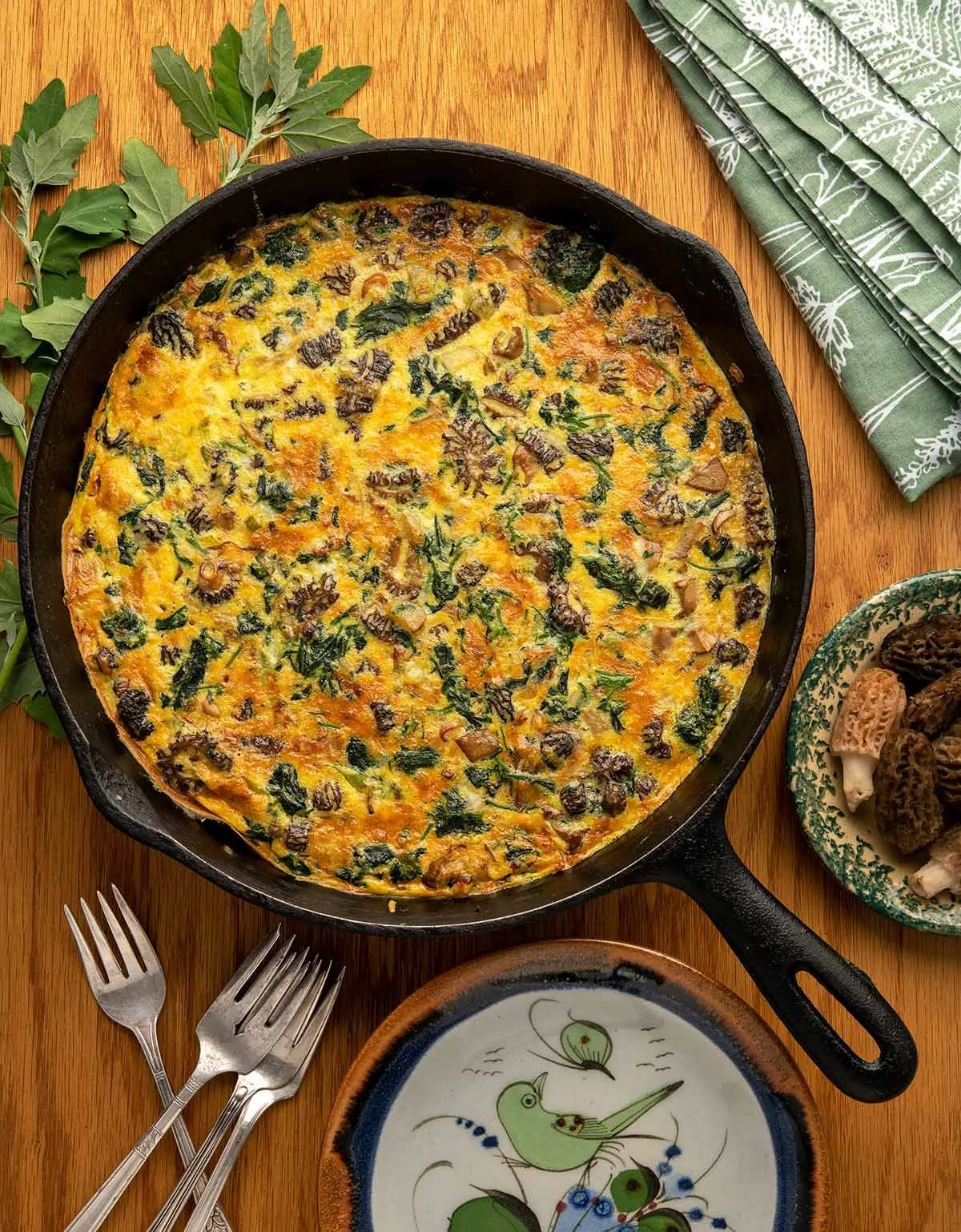 Mushroom and Spinach Frittata