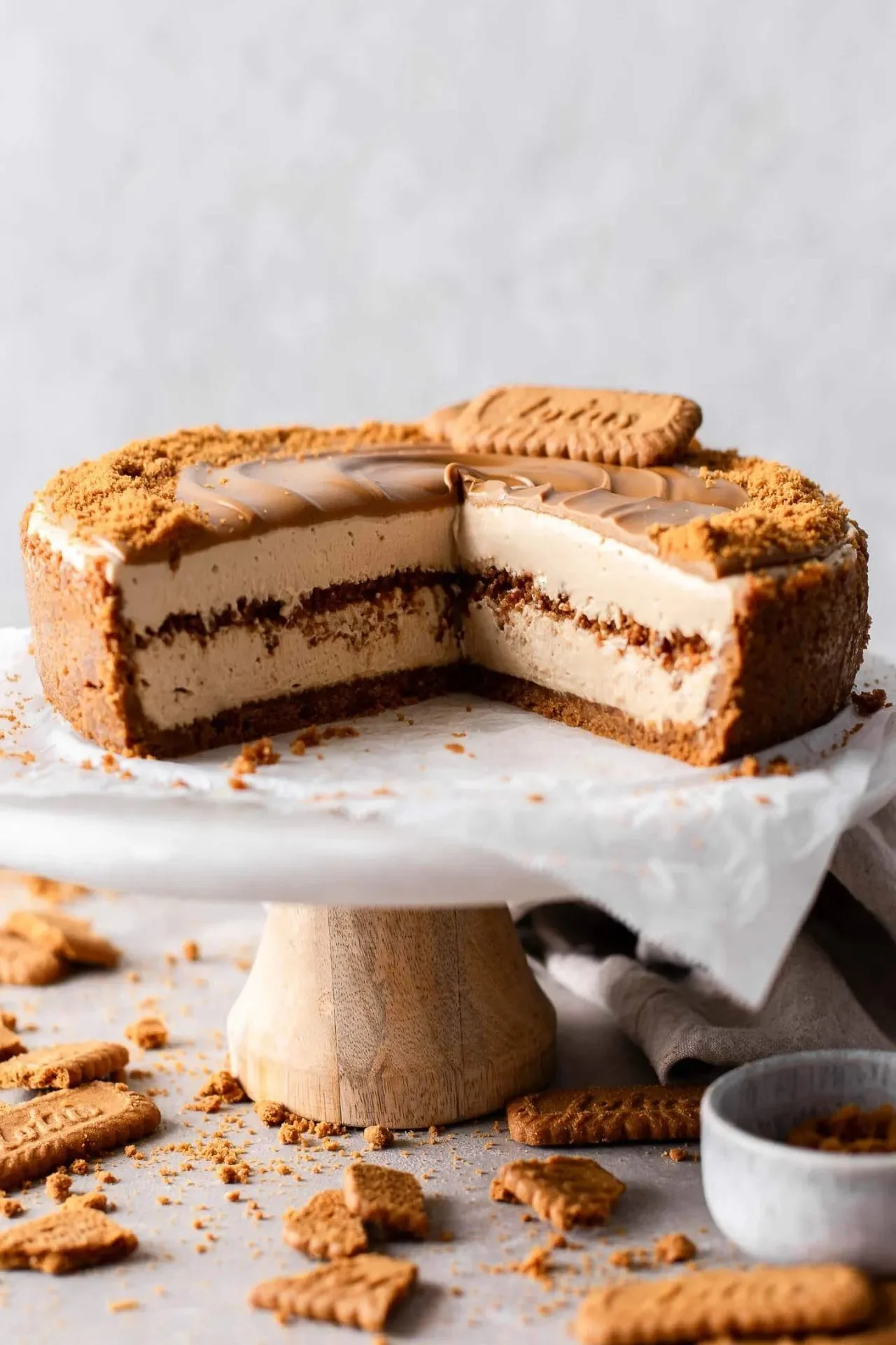 No-Bake Biscoff Cheesecake