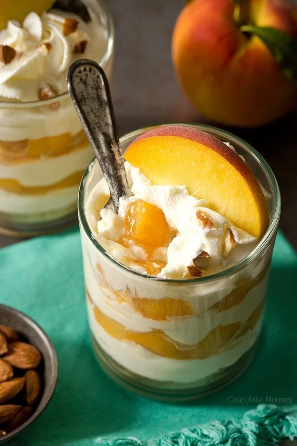 No Bake Peach Cheesecake Recipe