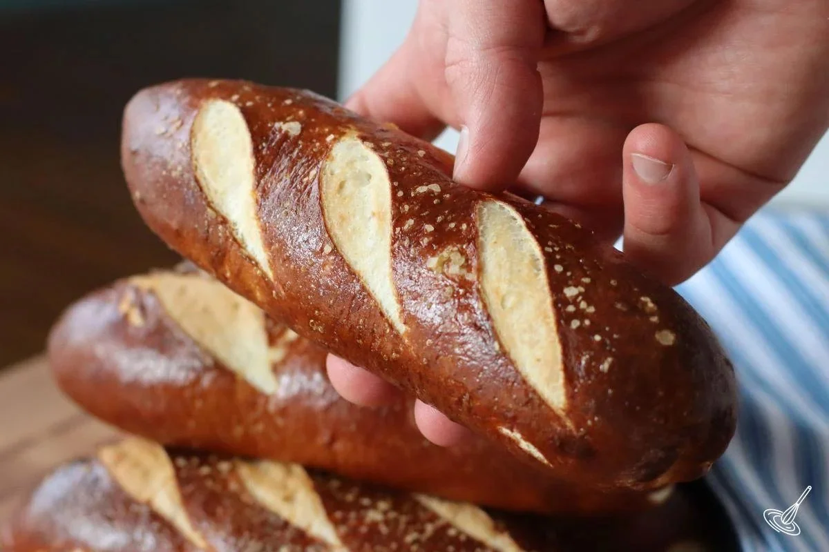 Pretzel-Topped Hot Dog Buns