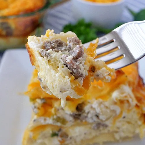 Sausage Egg Cheese Breakfast Lasagna