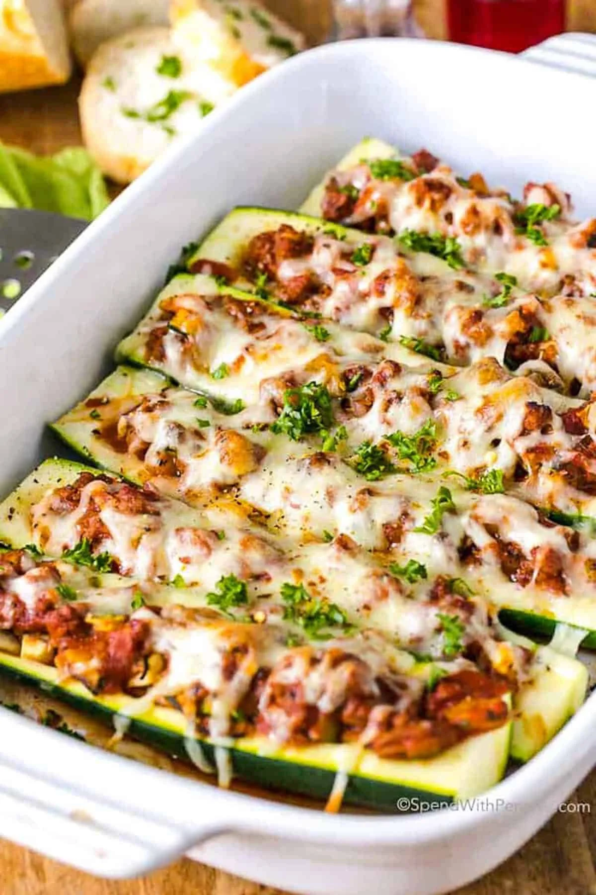Simple Stuffed Zucchini Boats