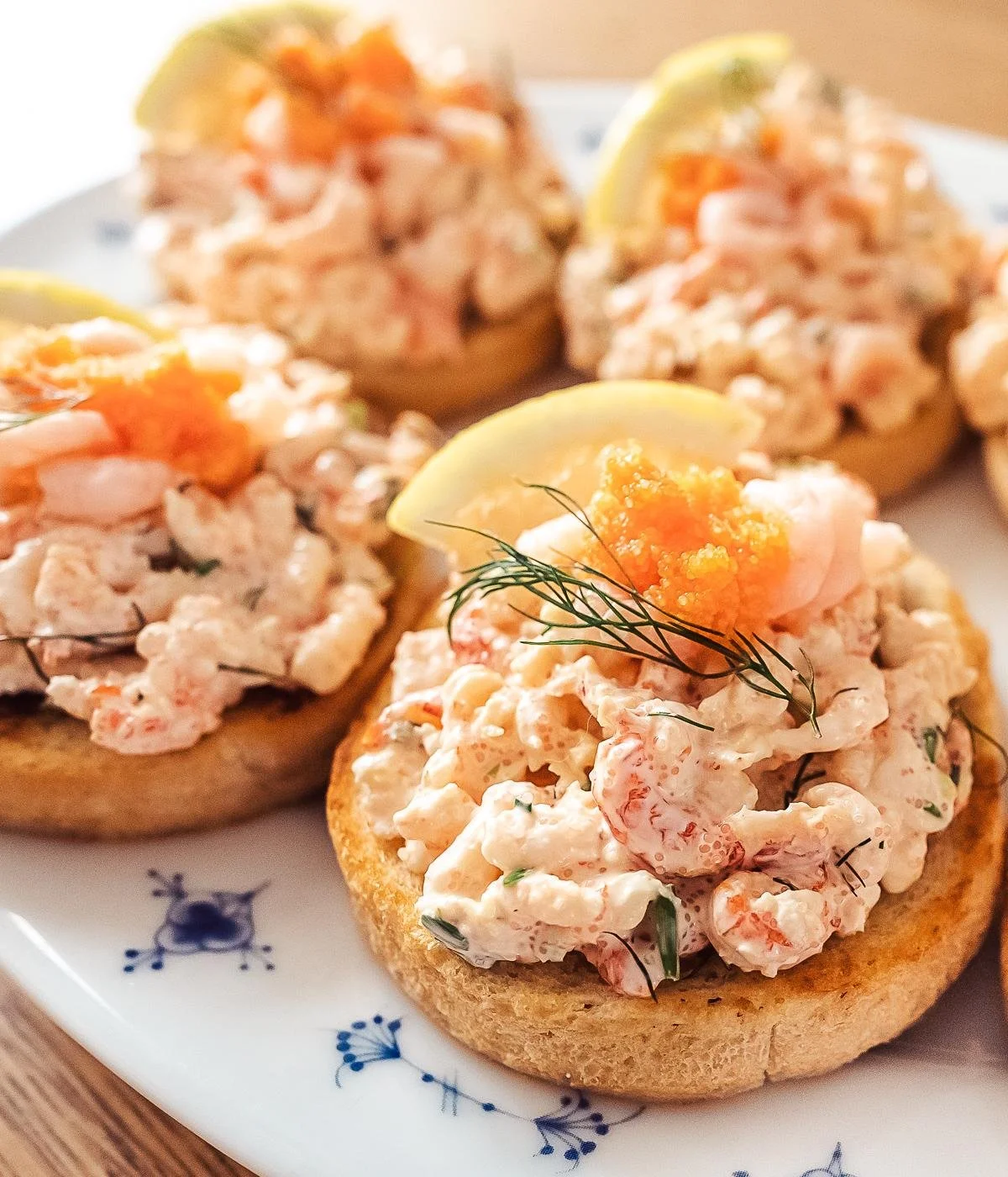 Skagen Shrimp Toast