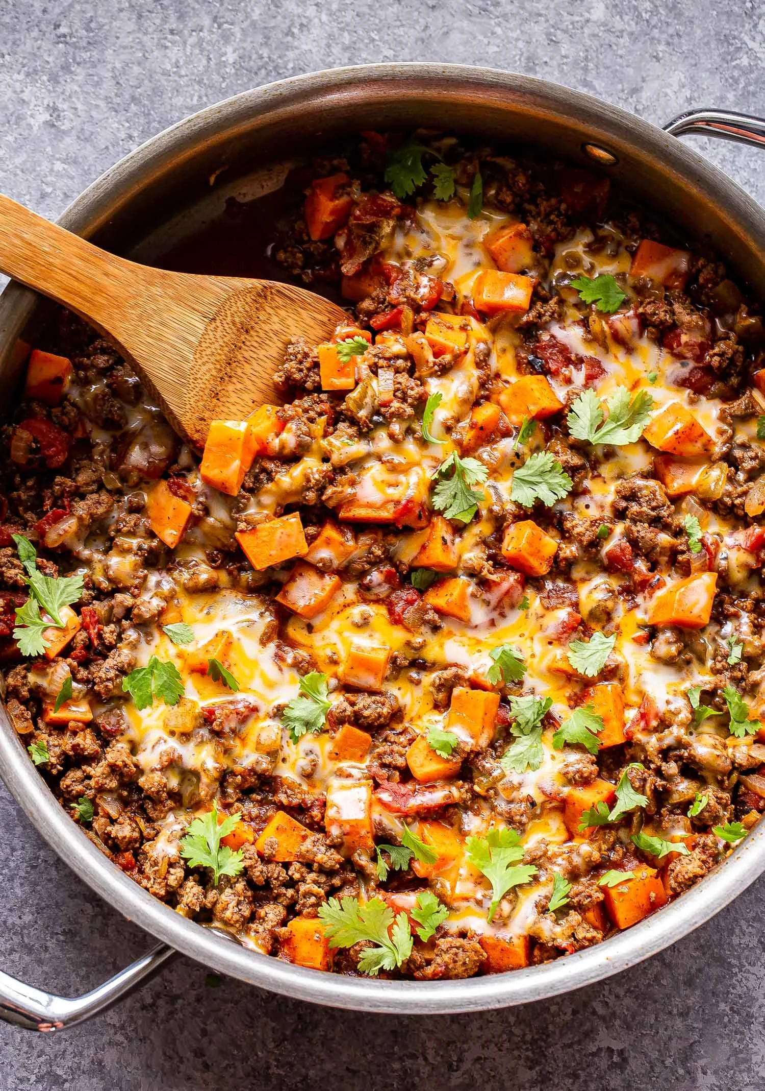 Southwest Ground Beef and Sweet Potatoes