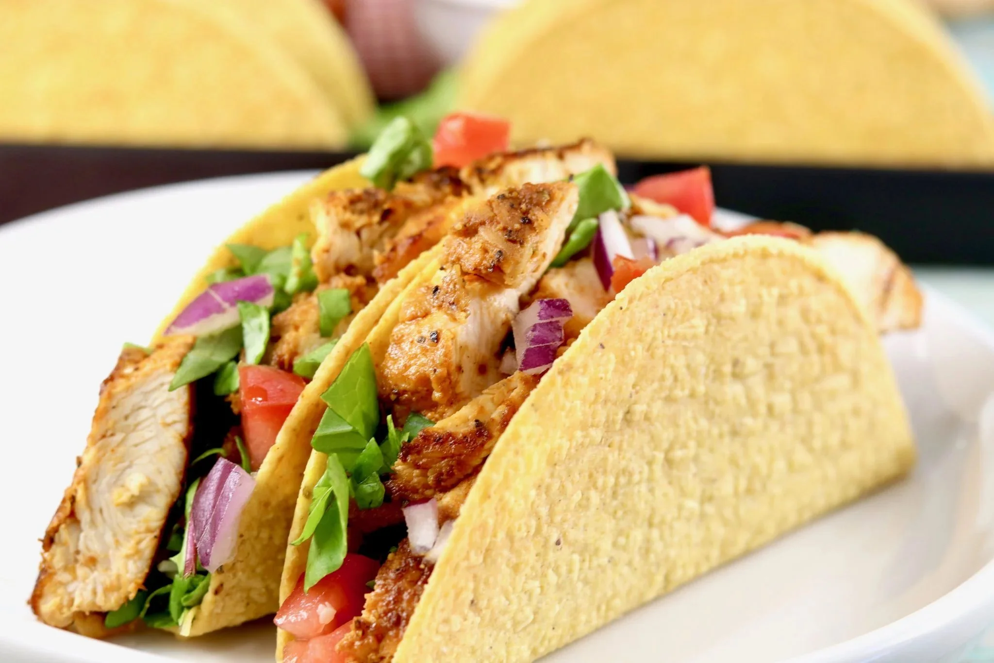 Spicy Blackened Chicken Tacos