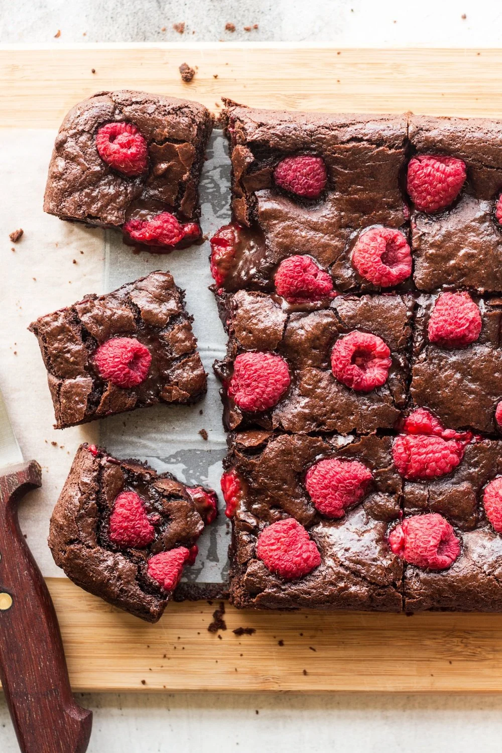 Vegan Raspberry Brownies
