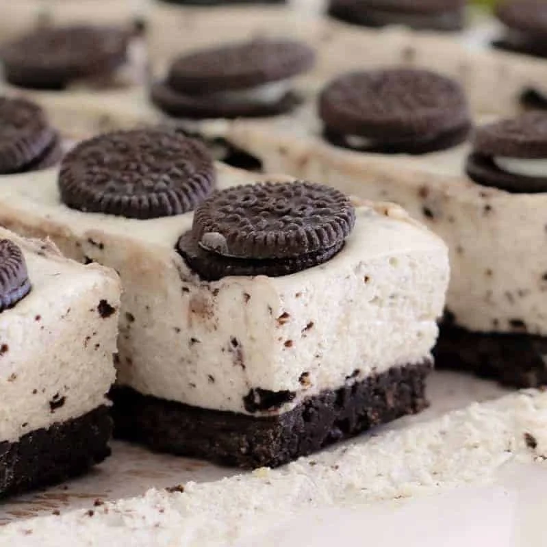 Velvety Cheesecake Slice with Oreos