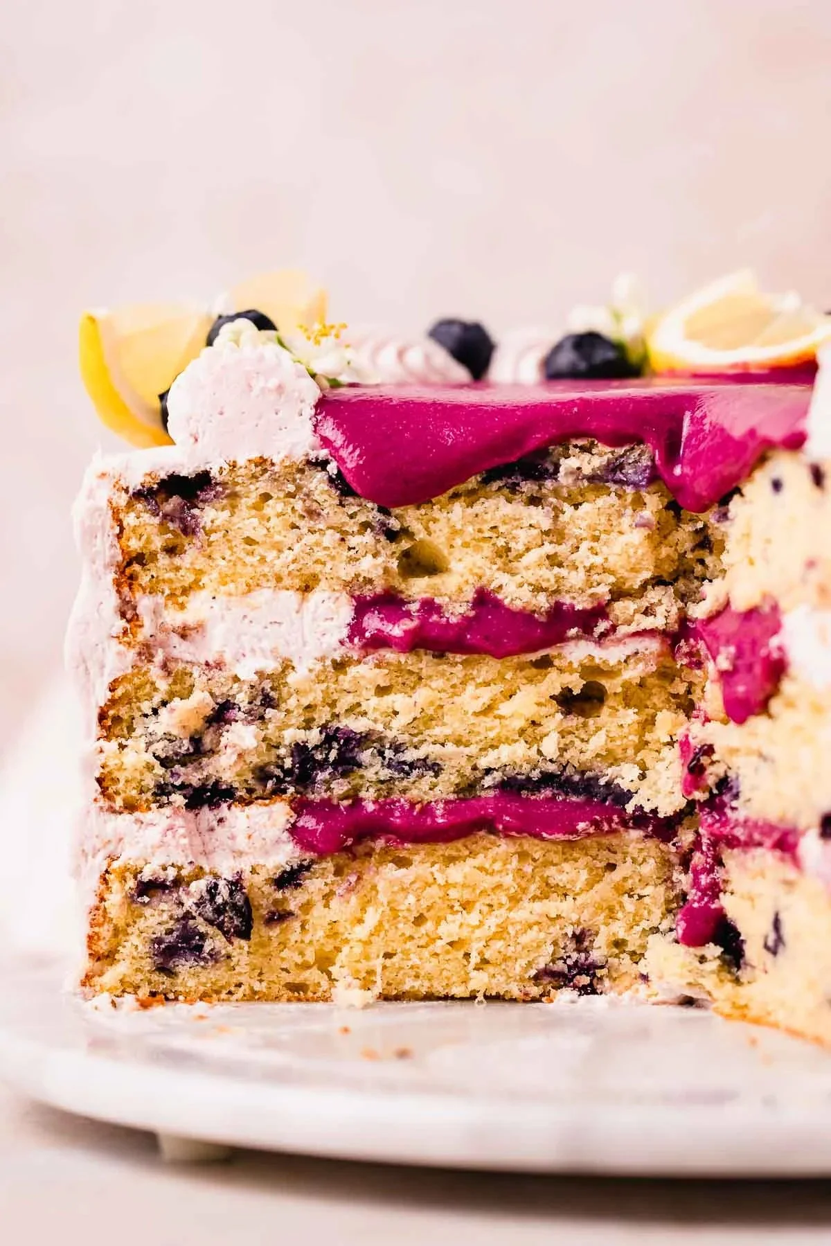 Zesty Blueberry Lemon Cake