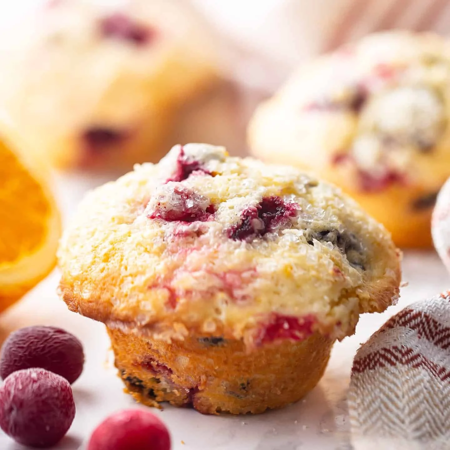 Zesty Cranberry Orange Muffins