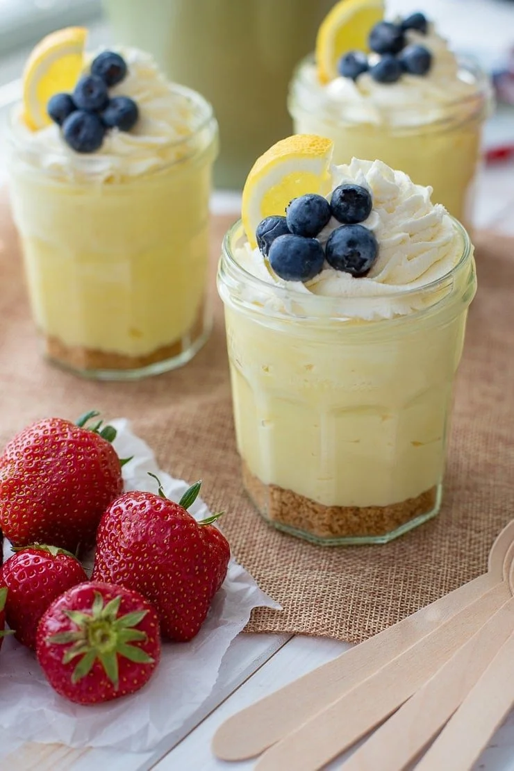 Zesty Lemon Cheesecake Mousse Parfaits
